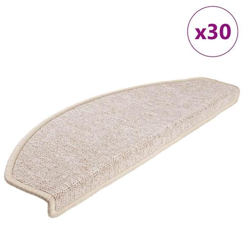 vidaXL Trapmatten 30 st 65x24x4 cm taupe, Doe-het-zelf en Bouw, Ladders en Trappen, Nieuw, Verzenden