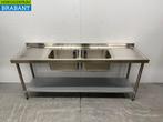 RVS Vogue Spoeltafel Dubbele Spoelbakken 210 cm Horeca, Ophalen of Verzenden, Nieuw in verpakking