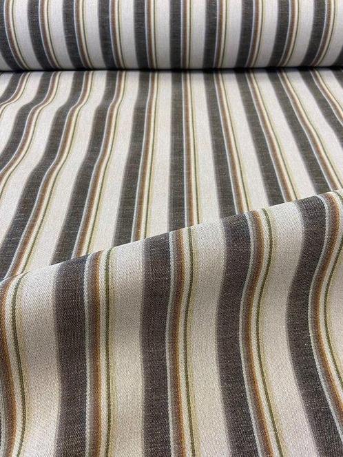 Tissu rayé en pur lin de haute qualité sans prix de réserve, Antiek en Kunst, Antiek | Tapijten, Tafelkleden en Textiel