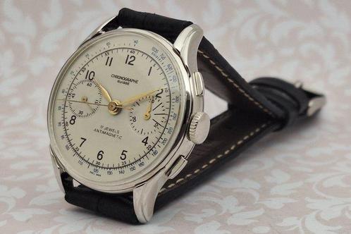 Chronographe Suisse - Cal. Landeron 48 - Sans Prix de, Handtassen en Accessoires, Horloges | Heren