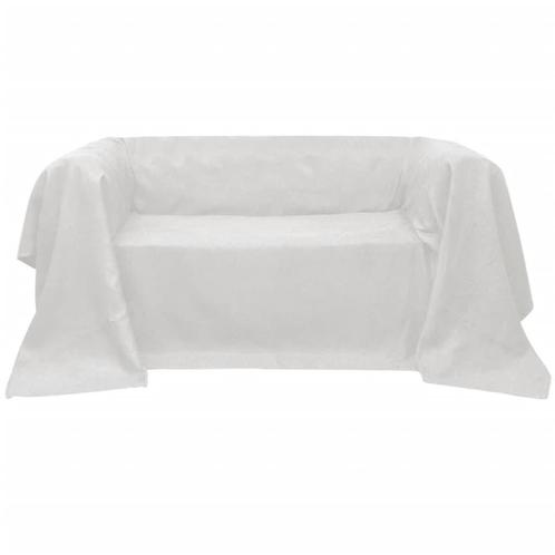 vidaXL Bankhoes microsuede crème 210 x 280 cm, Tuin en Terras, Tuinmeubel-accessoires, Nieuw, Verzenden