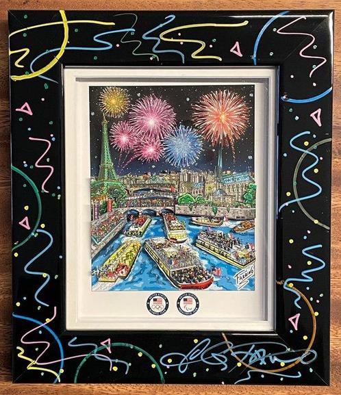 Charles Fazzino (1955) - Paris 2024 Olympic Games, Antiek en Kunst, Kunst | Schilderijen | Modern