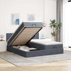 vidaXL Ottoman bed met matrassen en LEDs 200x200cm fluweel, Huis en Inrichting, Slaapkamer | Bedden, Verzenden, Nieuw