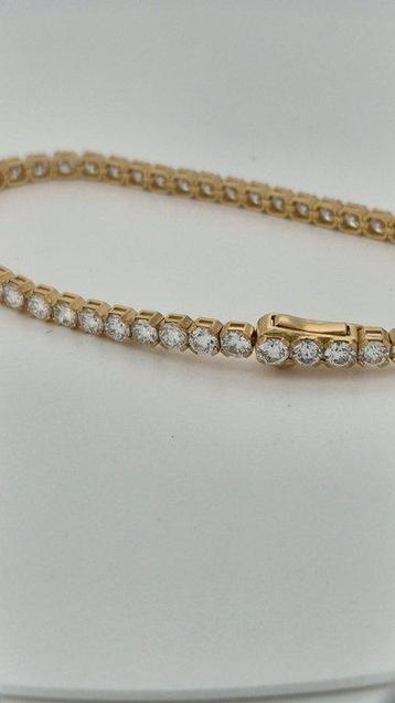 Armband - 14 karaat Geel goud - 7.00ct. tw. Diamant beschikbaar voor biedingen