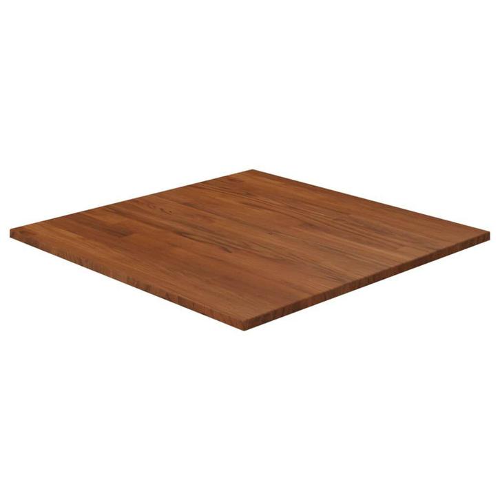 Eiken Tafelblad 60x60 Donkerbruin - Retour Deal - 55% Kor..., Huis en Inrichting, Tafelonderdelen, 50 tot 100 cm, Tafelblad, 50 tot 100 cm