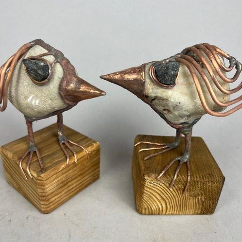 Dariusz Drzymaa (XX-XXI) - sculptuur, No reserve- 2 birds-, Antiek en Kunst, Curiosa en Brocante
