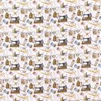 Leuke stof met digitale print voor kinderen - 100% katoen -