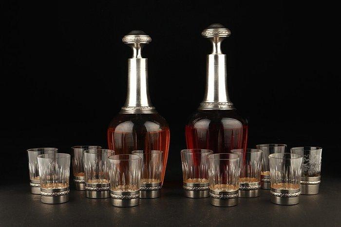 Charles Barrier - Karaf - .950 zilver, Antiquités & Art, Antiquités | Argent & Or