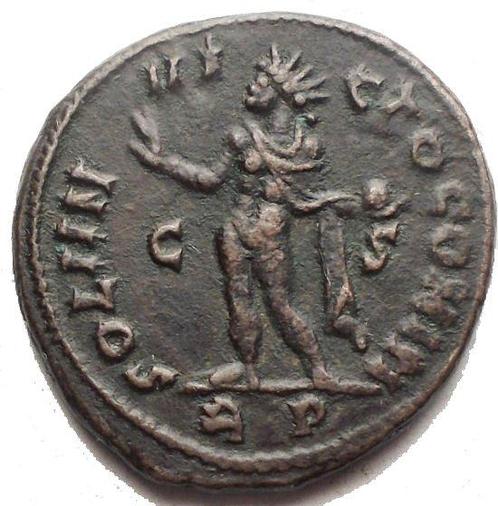 Empire romain. Constantin Ier (306-337 apr. J.-C.). r/ Sol, Postzegels en Munten, Munten | Europa | Niet-Euromunten