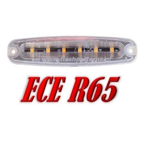 ECO R6 Raptor Led flitser R65 12-24V Super Plat Blauw, Auto-onderdelen, Verlichting, Nieuw, Ophalen of Verzenden