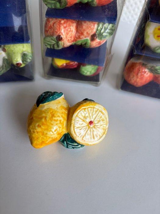 12 Supports de Couverts en Céramique Fruits & Légumes –, Antiquités & Art, Art | Objets design