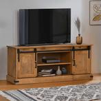 vidaXL Tv-meubel HALDEN 2 schuifdeuren 150x40x60 cm massief, Huis en Inrichting, Kasten |Televisiemeubels, Verzenden, Nieuw