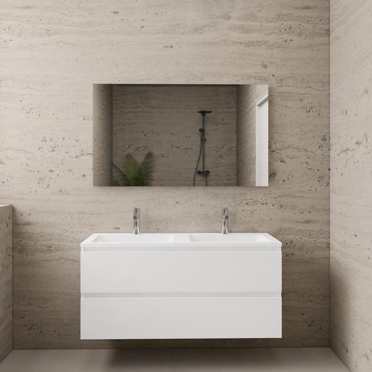 ACTIE BWS Badmeubel | Paris | Wit 120 cm | Hoogglans Wit, Doe-het-zelf en Bouw, Sanitair, Bad, Nieuw, Ophalen of Verzenden