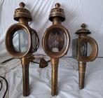 Wandlamp (3) - Glas, Koper - Koetslampen, Antiek en Kunst