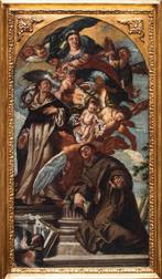 Scuola veneta (metà XVII) - Madonna del rosario con San
