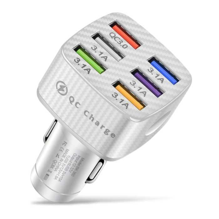45W Autolader met 6 Poorten  - Quick Charge 3.0 / 3.1A -, Telecommunicatie, Mobiele telefoons | Toebehoren en Onderdelen, Nieuw