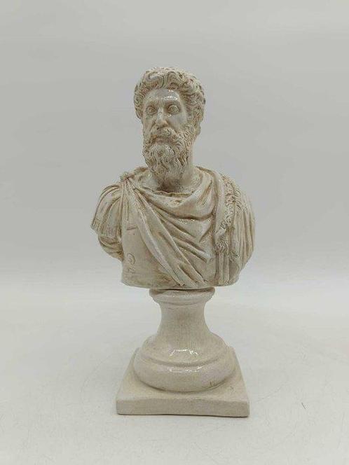 sculptuur, Marco Aurelio - 31 cm - marmerstof, Antiek en Kunst, Curiosa en Brocante