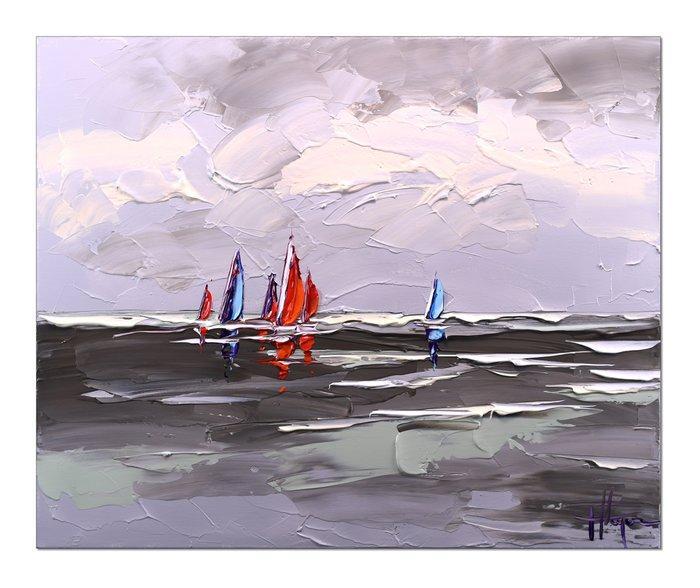 Olivier Pfleger - Mandrafina  Un matin au large, Antiquités & Art, Art | Objets design