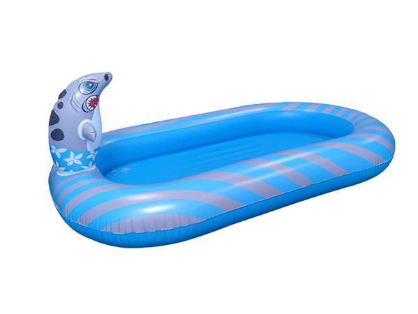 Veiling - Zwembad opblaasbaar - Haaien thema met fontein, Tuin en Terras, Zwembaden