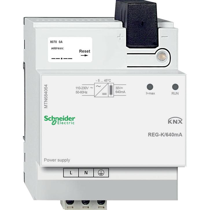 Schneider Electric KNX voeding 640 MA - MTN684064, Doe-het-zelf en Bouw, Elektriciteit en Kabels, Verzenden
