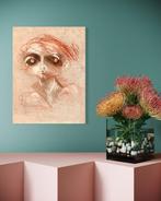 Robert Detheux (1932-2010) - Portrait féminin surréaliste -, Antiek en Kunst