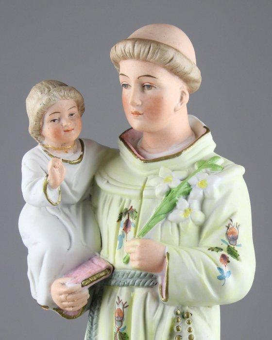 Beeldje - Sint Antonius van Padua - Kintsugi - Biscuit, Antiek en Kunst, Kunst | Niet-Westerse kunst