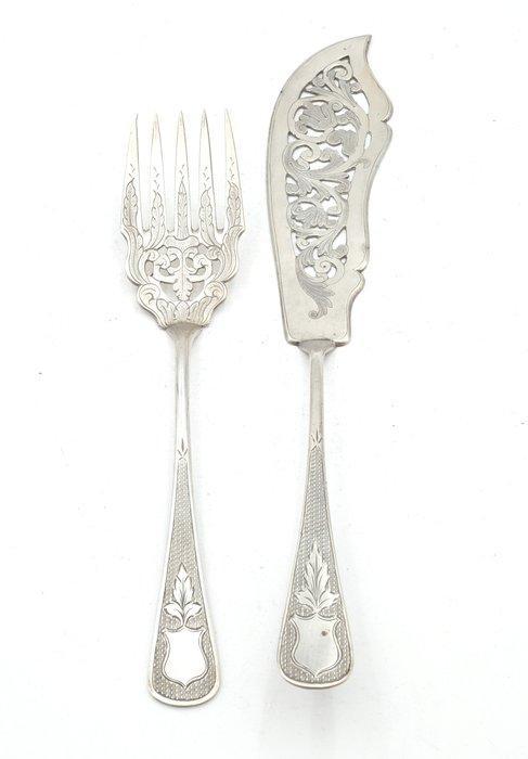 Service à poisson - Argent, Antiek en Kunst, Antiek | Zilver en Goud