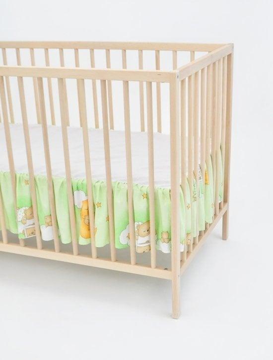 Bedbumper met decoratieve plooien - 100% katoen - 140x70c..., Kinderen en Baby's, Babywiegjes en Ledikanten, Nieuw, Ophalen of Verzenden