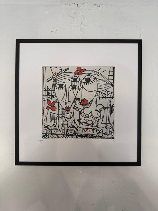 Alessandro Siviglia - Coppia fedele, Antiek en Kunst, Kunst | Schilderijen | Modern