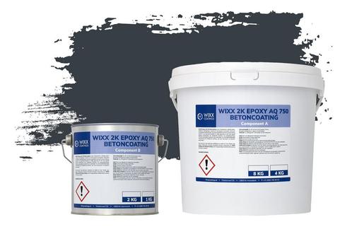 Wixx 2K Epoxy AQ 750 Betoncoating RAL 7016 | Antracietgrijs, Doe-het-zelf en Bouw, Verf, Beits en Lak, Nieuw, Verzenden