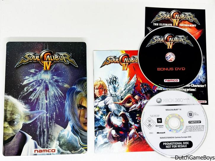 Xbox 360 - Soul Calibur IV + Bonus DVD & Steelbook - Promoti, Games en Spelcomputers, Games | Xbox 360, Gebruikt, Verzenden