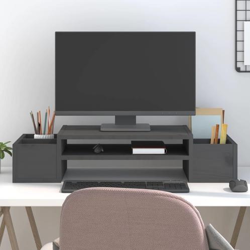 vidaXL Monitorstandaard 70x27,5x15 cm massief grenenhout, Computers en Software, Overige Computers en Software, Nieuw, Verzenden