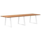 vidaXL Eettafel met natuurlijke rand 320x100x74 cm massief, Huis en Inrichting, Tafels | Eettafels, Verzenden, Nieuw