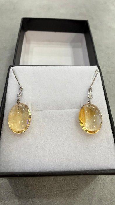 Zonder Minimumprijs - Oorbellen - 18 karaat Witgoud -, Handtassen en Accessoires, Oorbellen