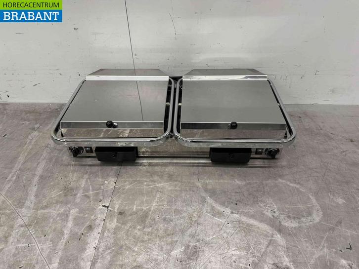 RVS Milan Toast Vitrokeramische Dubbele Contactgrill, Zakelijke goederen, Horeca | Keukenapparatuur, Ophalen of Verzenden