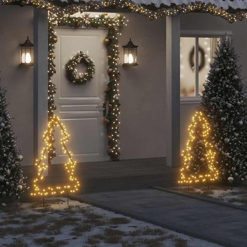 vidaXL Kerstverlichting kerstboom met grondpinnen 115 LEDs, Diversen, Kerst, Nieuw, Verzenden
