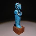 Oud-Egyptisch Faience Ushebbti voor Amenemope. Derde