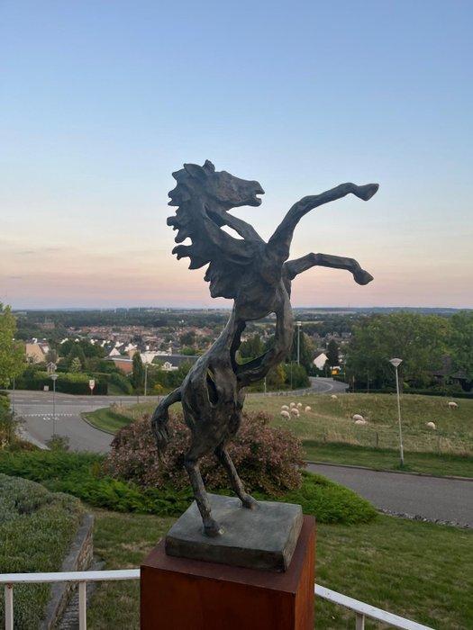 Frederic - Sculptuuur voor buiten, Steigerend paard - 65 cm, Antiek en Kunst, Curiosa en Brocante