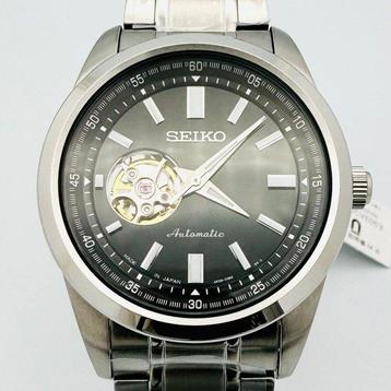 Seiko - Open Heart Automatic Black Dial - Zonder