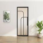 Stalen Taatsdeur - Zwart - 4 Vlaks rond - Mat glas, Minder dan 80 cm, Overige typen, Nieuw, Metaal