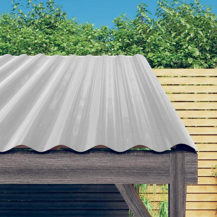 vidaXL Dakpanelen 12 st 60x36 cm gegalvaniseerd staal, Doe-het-zelf en Bouw, Dakpannen en Dakbedekking, Nieuw, Verzenden