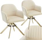 Eetkamerstoelen - Set van 2 - Met armleuning - Draaibaar - C, Huis en Inrichting, Verzenden, Nieuw