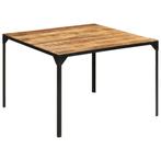 vidaXL Table à manger 110x110x76 cm bois de manguier, Maison & Meubles, Neuf, Verzenden