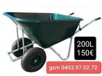 nieuwe kruiwagen 200L hummer NU IN SUPER PROMO, Tuin en Terras, Kruiwagens, Ophalen, Nieuw