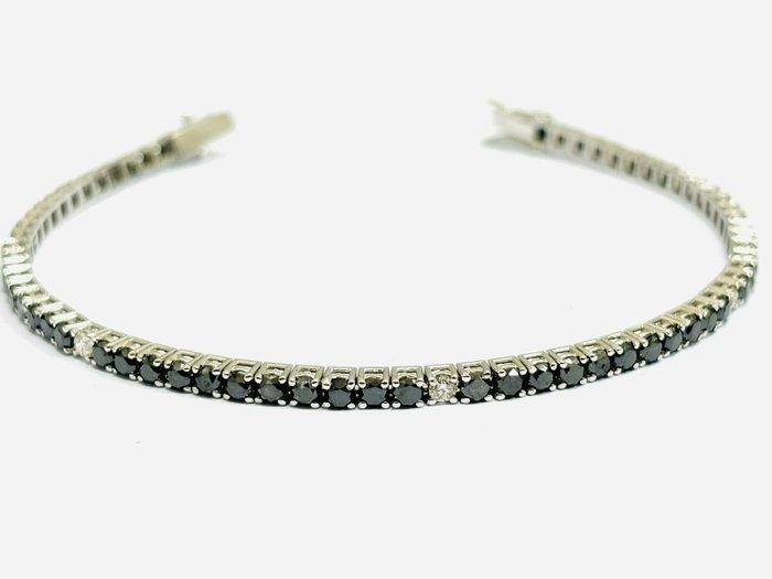 Armband - 18 karaat Witgoud - 6.95ct. tw. Diamant, Handtassen en Accessoires, Armbanden