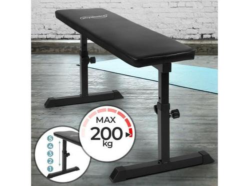 Veiling - Physionics Halterbank Vlak Verstelbaar, Sport en Fitness, Fitnessapparatuur, Nieuw