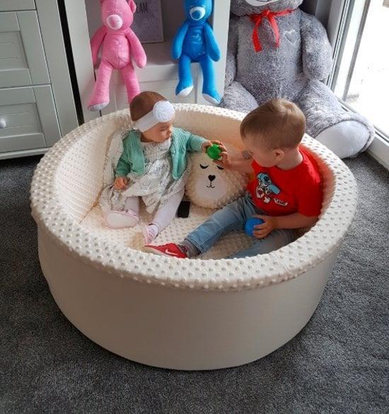 Ballenbak - stevig ballenbad - 90 cm - beige - zonder ballen, Kinderen en Baby's, Speelgoed | Babyspeelgoed, Nieuw, Ophalen of Verzenden