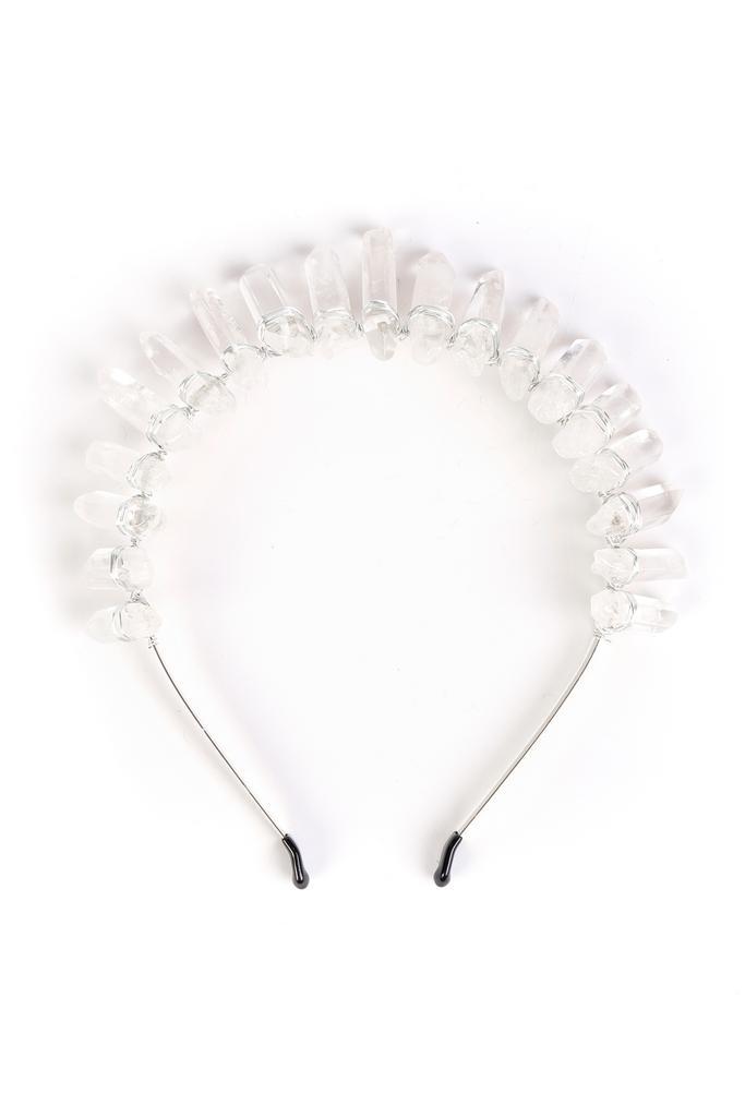 Haarband Bergkristal Zilver Helder Kristal Diadeem Fantasy E, Kleding | Dames, Carnavalskleding en Feestkleding, Nieuw, Ophalen of Verzenden