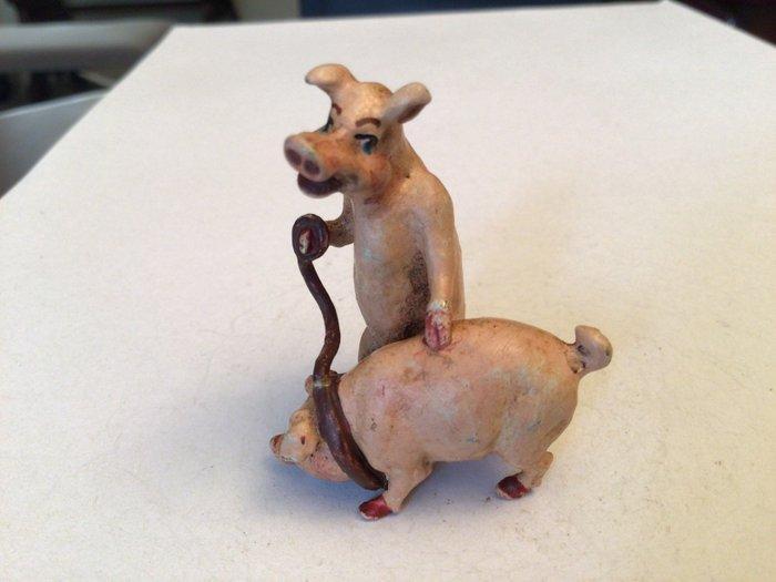 sculptuur, La promenade - 5 cm - Koud geverfd brons, Antiek en Kunst, Antiek | Keramiek en Aardewerk