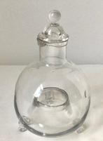 Fles - antieke wespenvanger in mondgeblazen glas, Antiek en Kunst